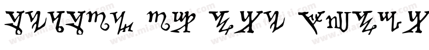 Season of the Witch字体转换